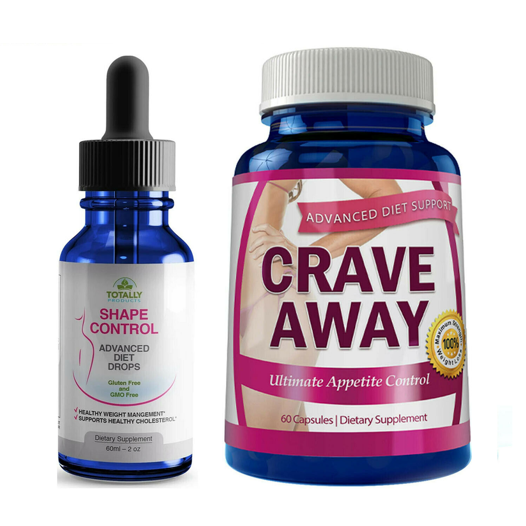 Advanced Weight Loss Diet Drops Crave Away Appetite Control Diet Pills Combo 2pk