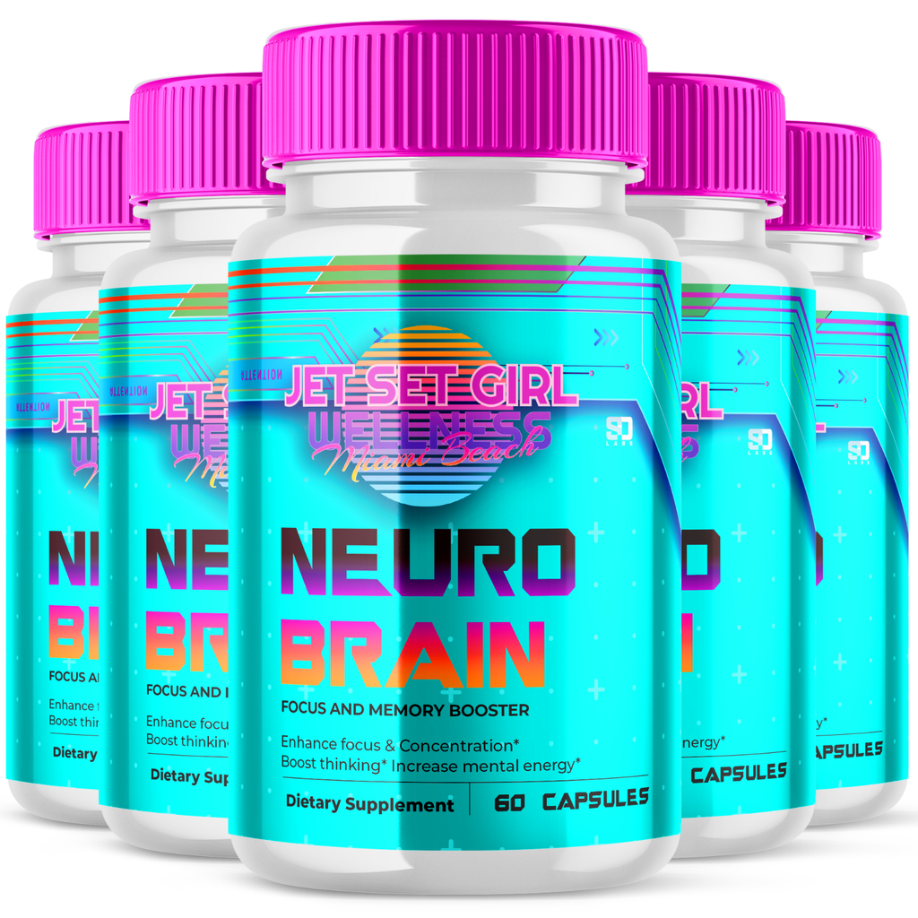 Neuro Brain Support Mental Energy, Boosts Focus & Memory (5 Pack)