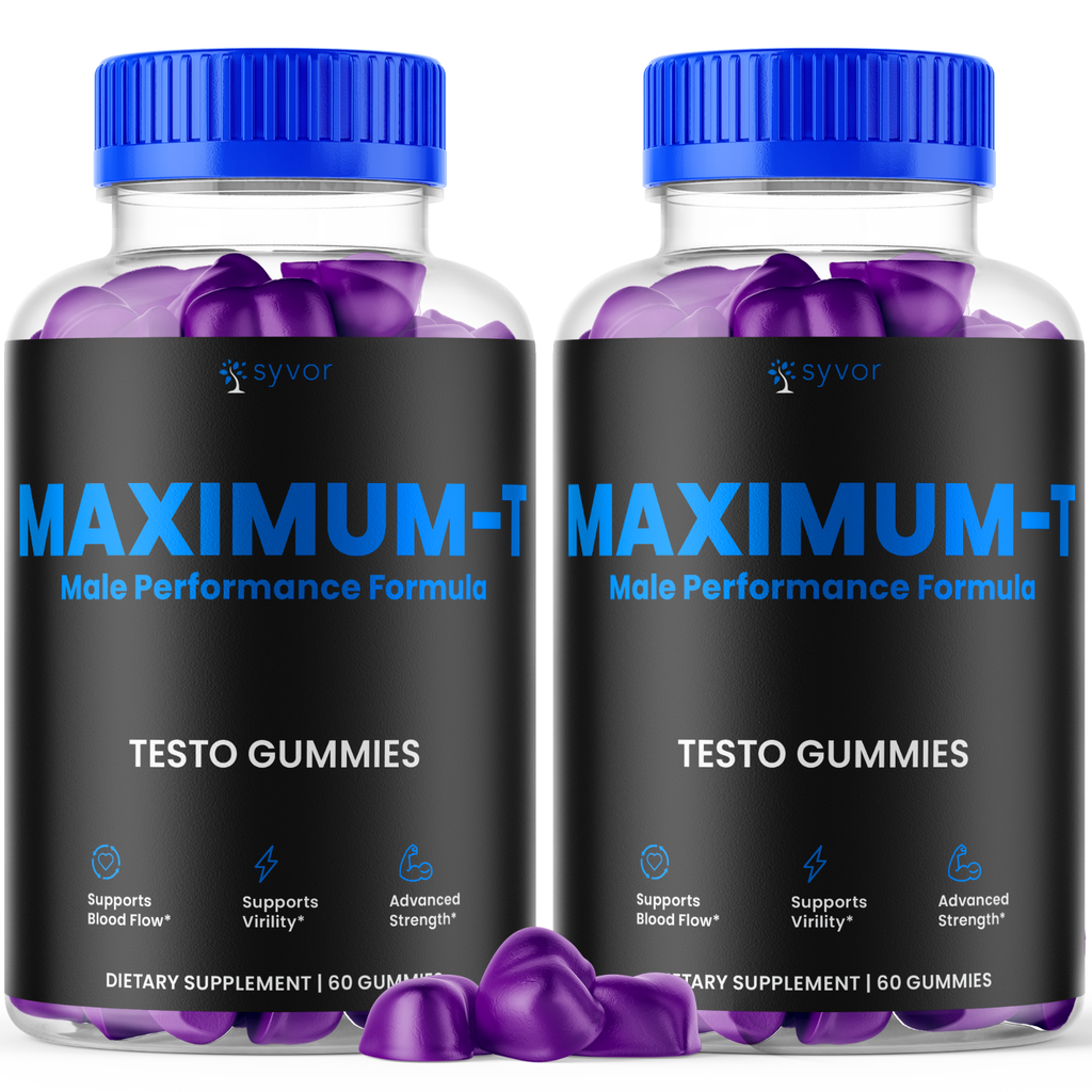 Maximum-T Male Performance Gummies Advanced Vitamin Supplement 120 Gummies