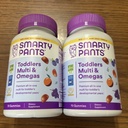 2 SmartyPants Toddler Formula Multi & Omegas Vitamin Gummies 70 ct ea Exp 2/26