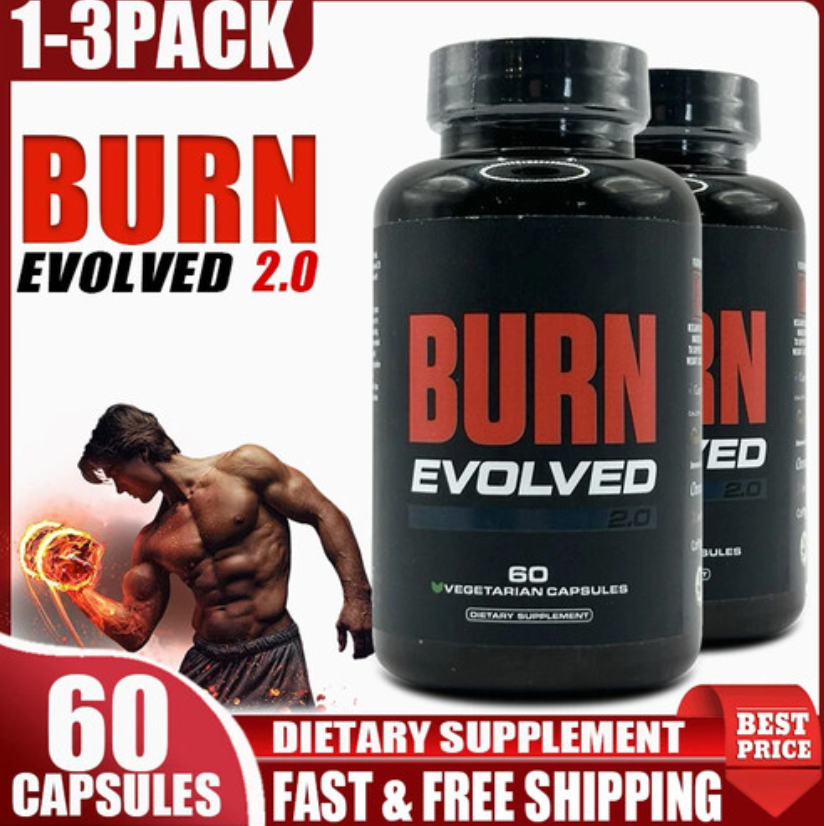 1-3PCS Burn Evolved 2.0 Thermogenic Fat Burner 60 Caps Natural Formulation