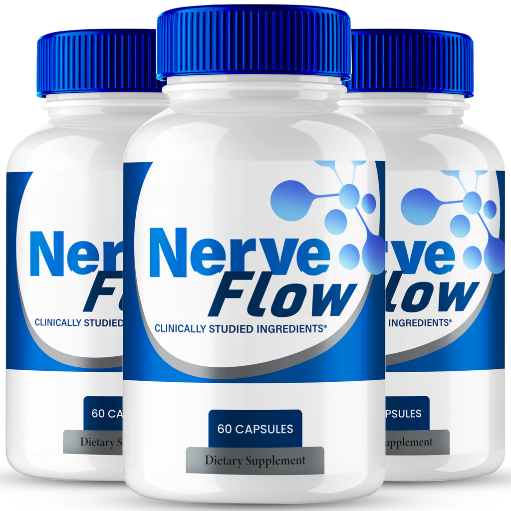 (3 Pack) Nerve Flow for Neuropathy Capsules, NerveFlow Nerve Health Support Pill