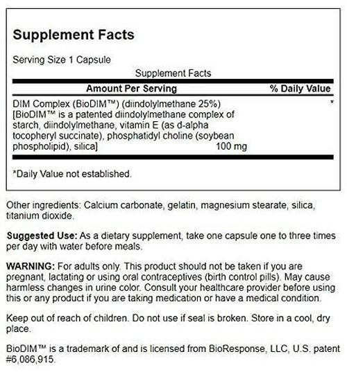Swanson BioDIM Complex - Hormone Balance Support 30 Capsules