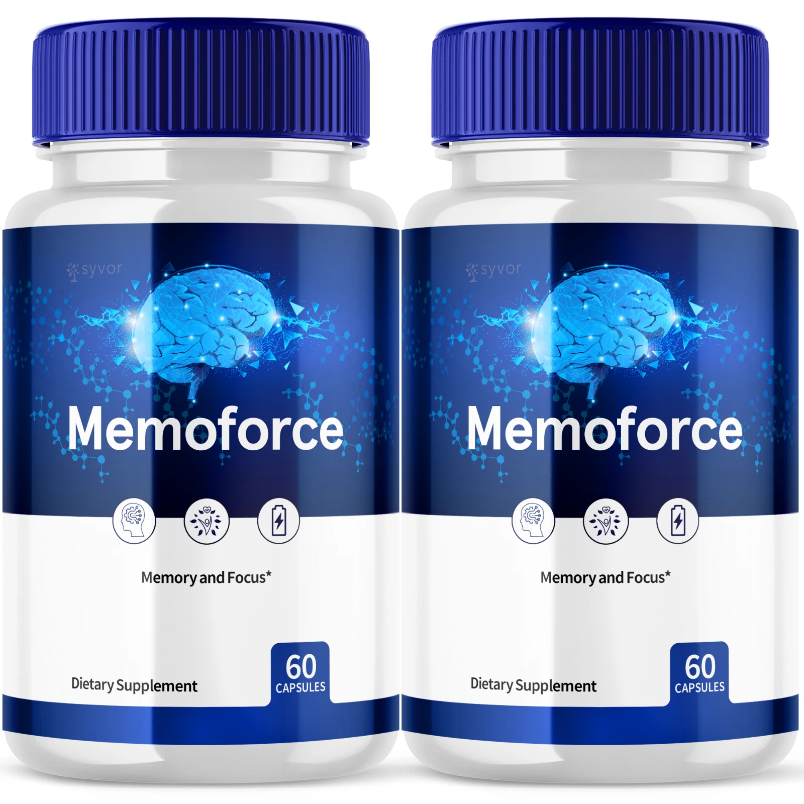 Memoforce Advanced Memory and Focus Supplement Memo Force Nootropic 120 Capsules