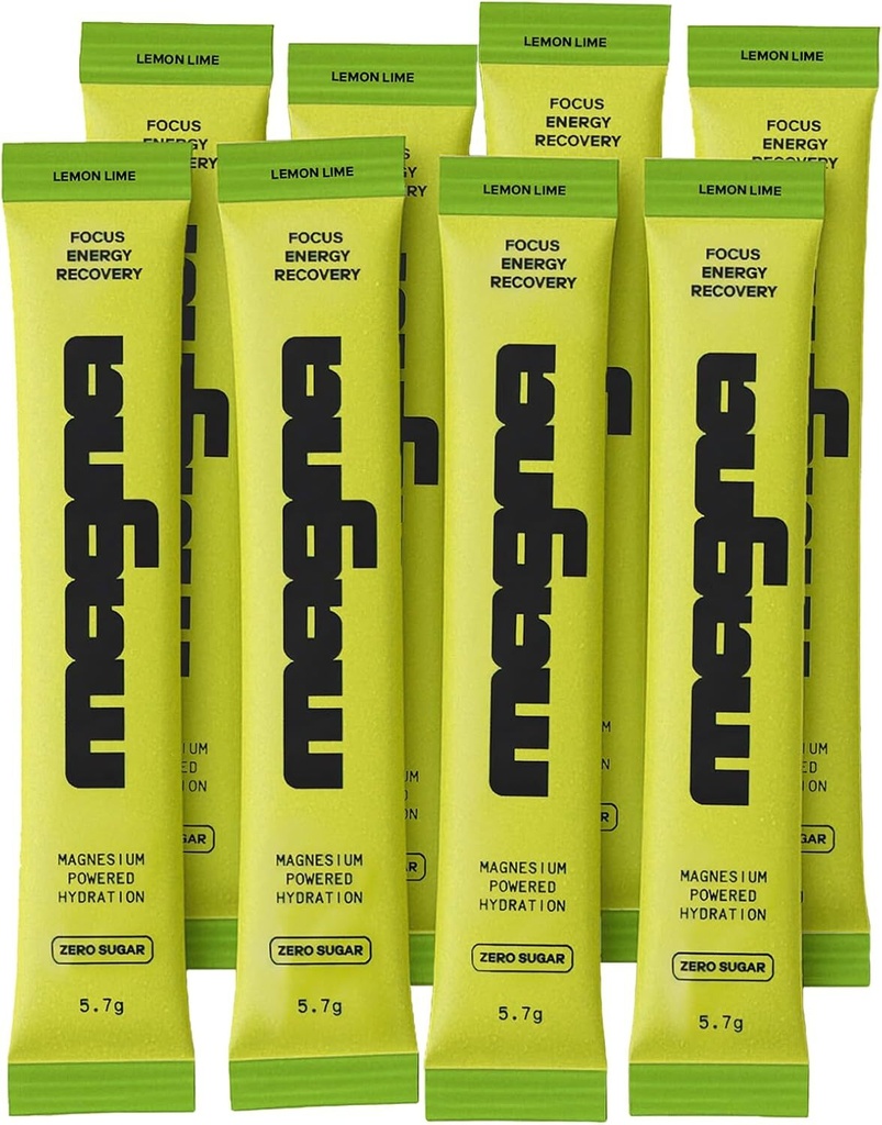 Magna Electrolyte Powder – Lemon Lime, 8 Servings, Hydration & Focus Support