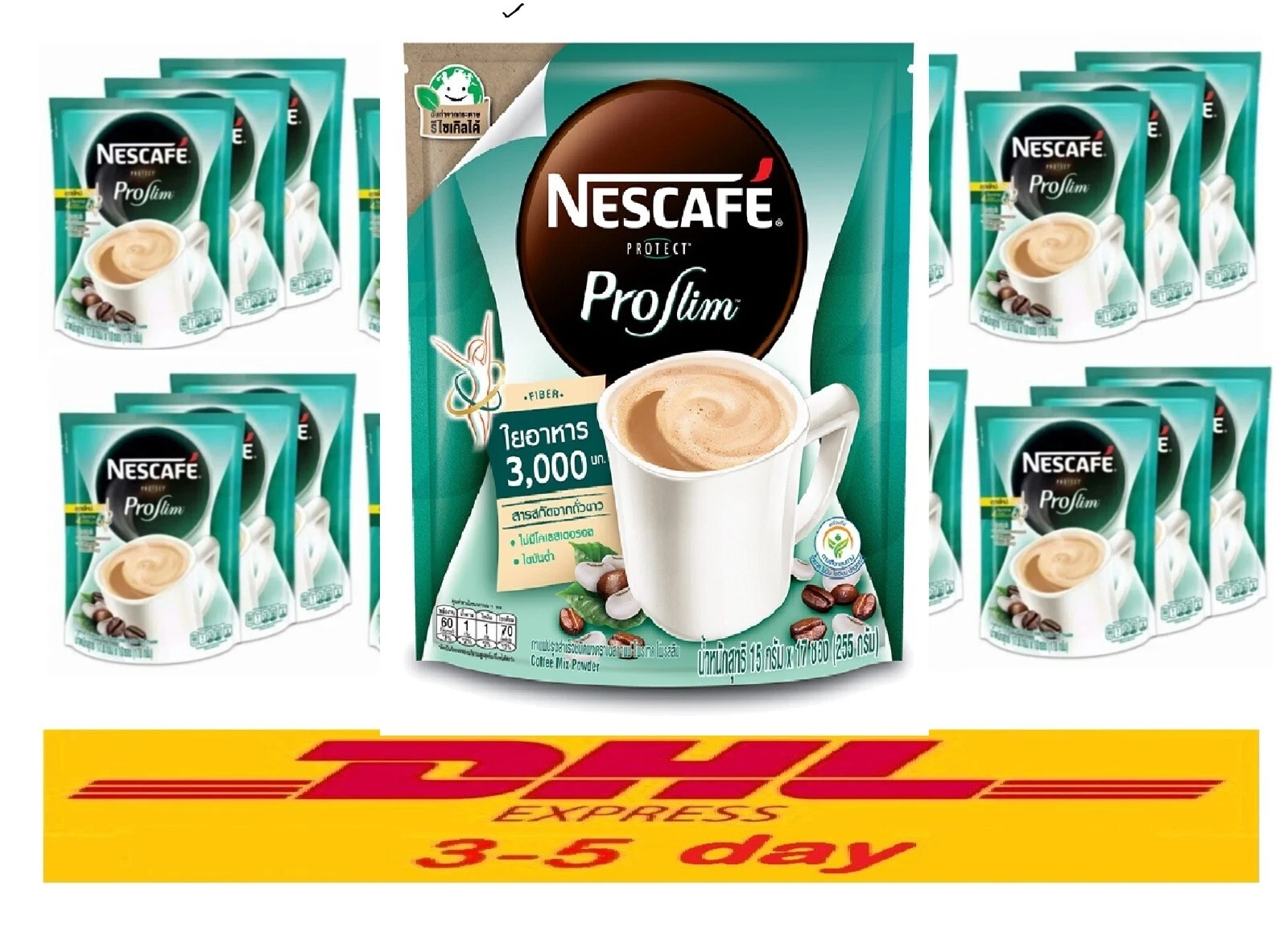 24xNESCAFE Protect Proslim Diet Slimming Weight loss Instant 3 in 1 Coffee Stick