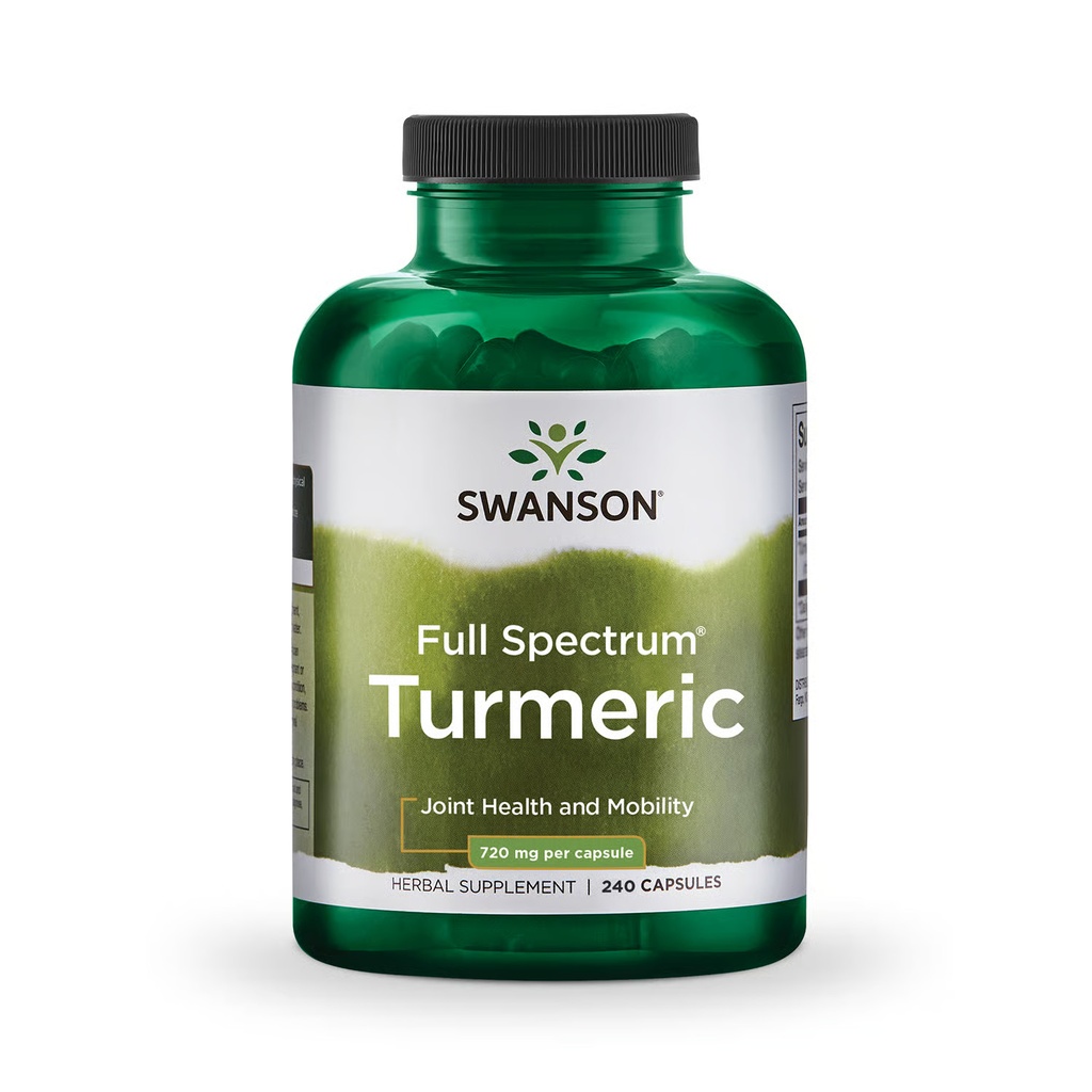 Swanson Turmeric Root Capsules, 720 mg, 240 Count