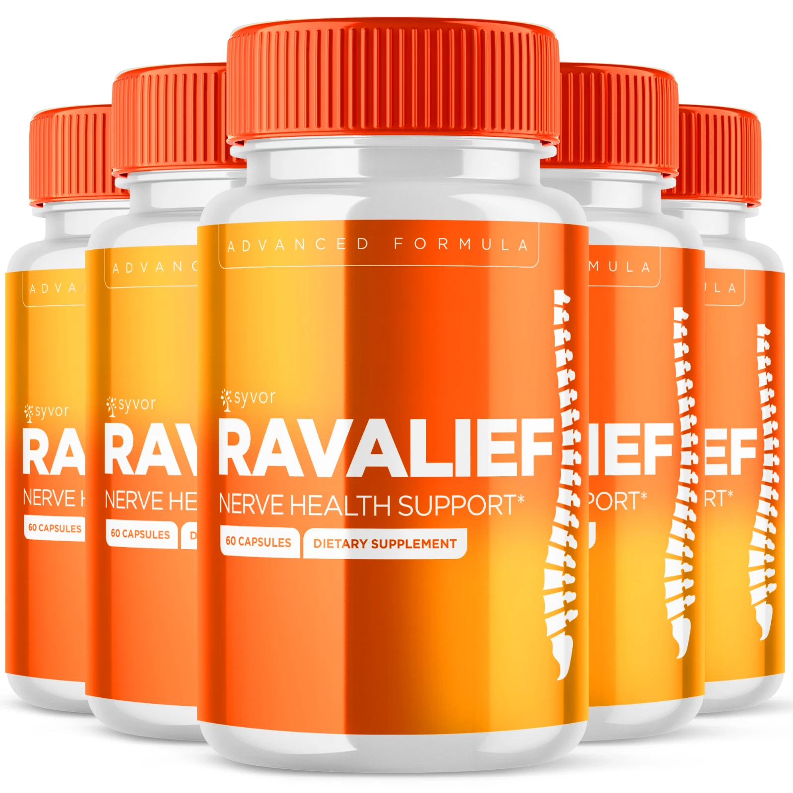 Ravalief Advanced Nerve Health Support Pills Natural Vitamin Supplement 300 Caps
