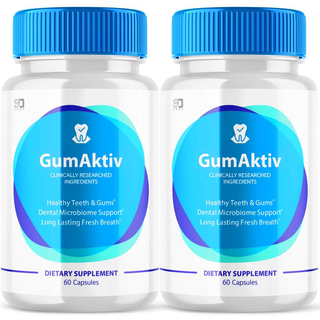 (2 Pack) GumAktiv Oral Probiotic - Supports Healthy Teeth & Gums - 120 Capsules