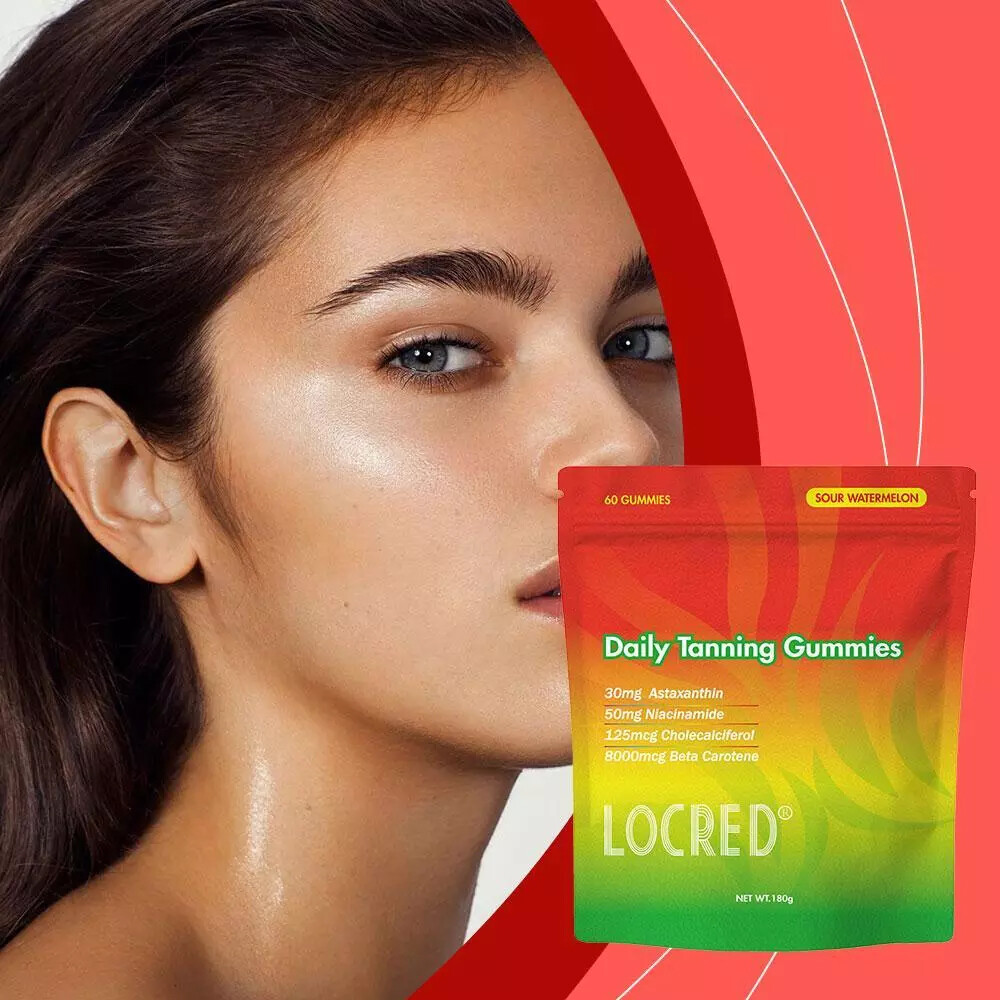 Daily Tanning Gummies, Astaxanthin & Beta Carotene for Skin Health, 60 Gummies