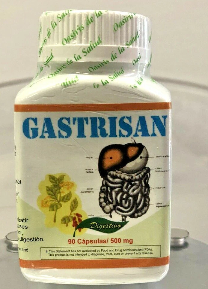 NUEVO SELLADO GASTRISAN 500 MG X 90 CAPSULES DIGESTIVO capsulas