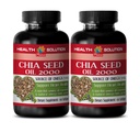 fat loss products- CHIA SEED OIL 2000 - chia seed pills- 2 Bottles(120 Softgels)