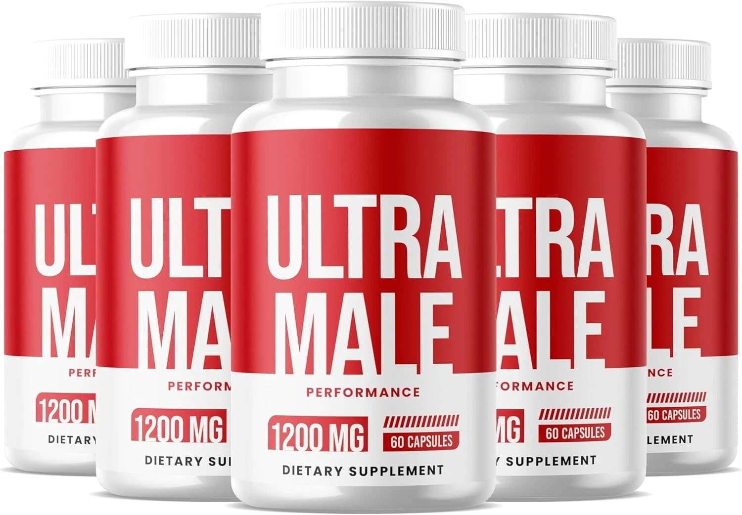 Ultra Male Performance All Natural Formula Supplements ( 300 Capsules ) 5-Pack