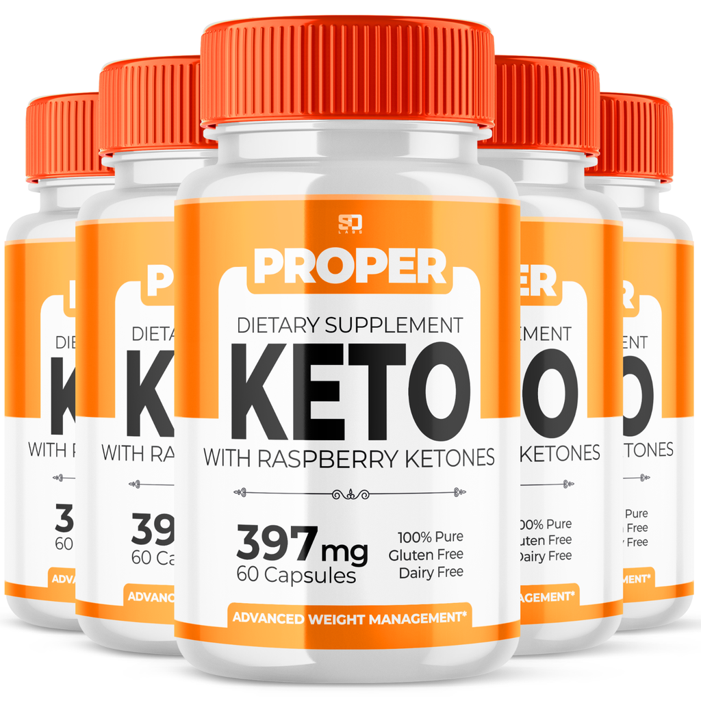 (5 Pack) Proper Keto Pills, Proper Keto Weight Loss Support (300 Capsules)