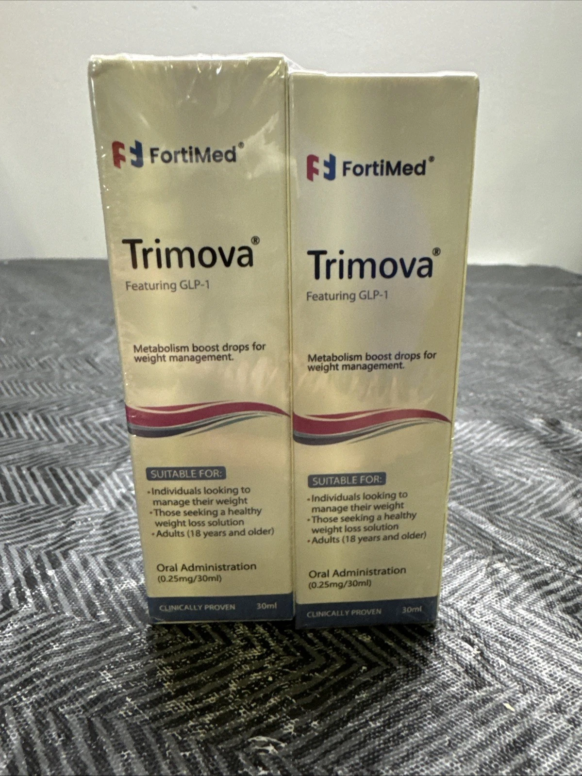 Lot of 2 Trimove GLP-1 Metabolism Boost Drops 30 ml WEIGHT LOSS & MANAGEMENT