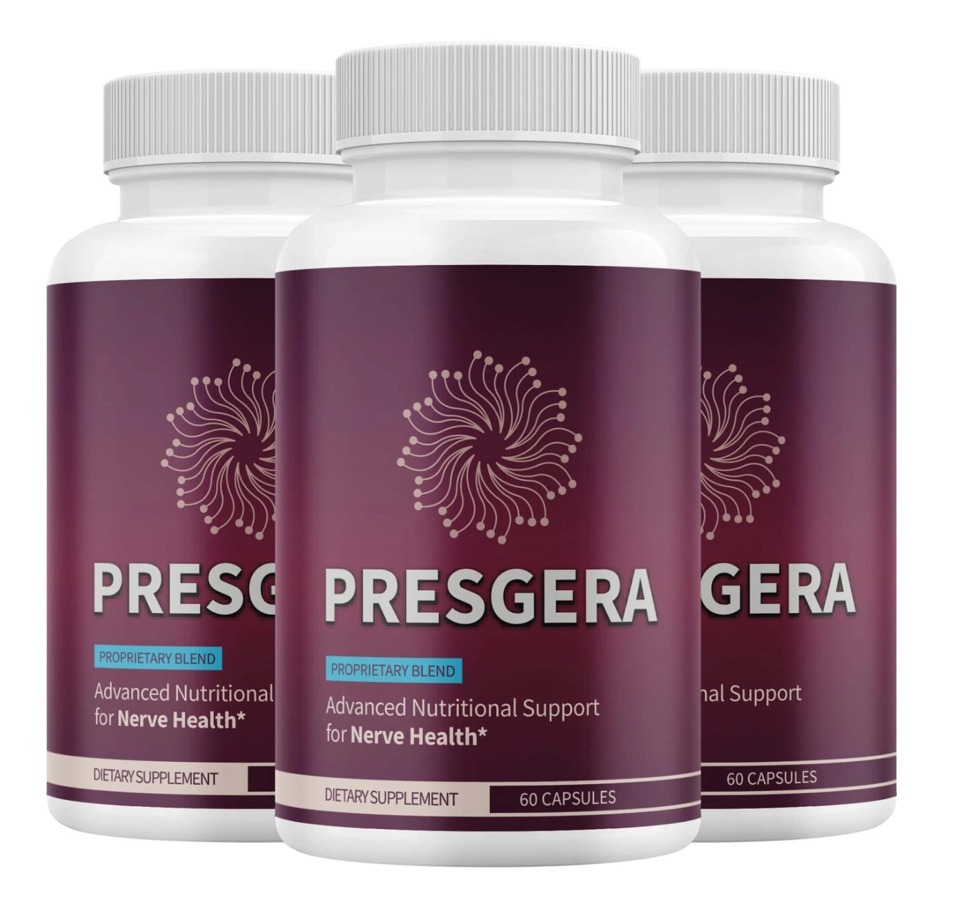 Presgera Advanced Nerve Support Formula Maximum Strength Vitamin ( 3 Pack )