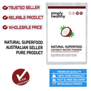Coconut Water Powder 250g, Simply Healthy, Pure Superfood Electrolytes Hydration