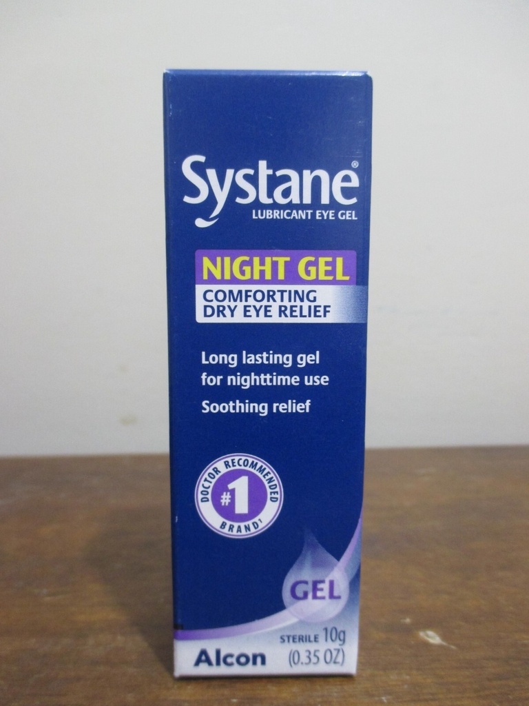 1/25 Systane Night Gel Comforting Dry Eye Relief Therapy Lubricant 10g 01/2025