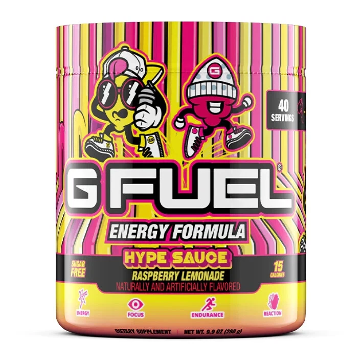 G Fuel Hypesauce Raspberry Lemonade GFuel 40 Servings