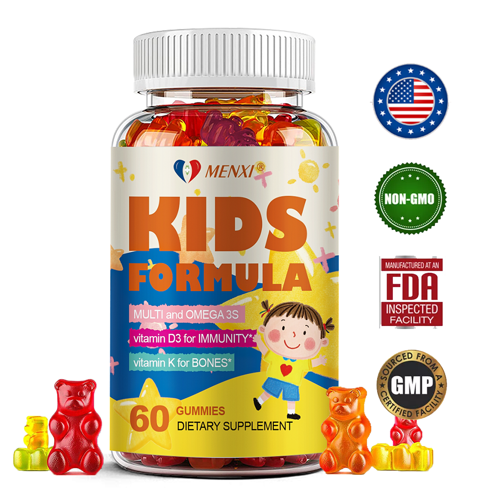 Kids Multivitamins With Omega 3 Fish Oil - Boost Immunity and Strong Bones