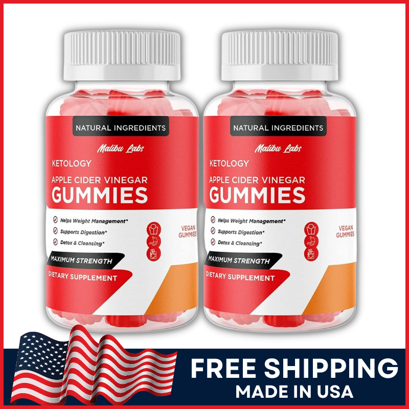 Ketology Apple Cider Vinegar Gummies 1500mg ACV Weight Loss Slimming Gummy 2-PCK