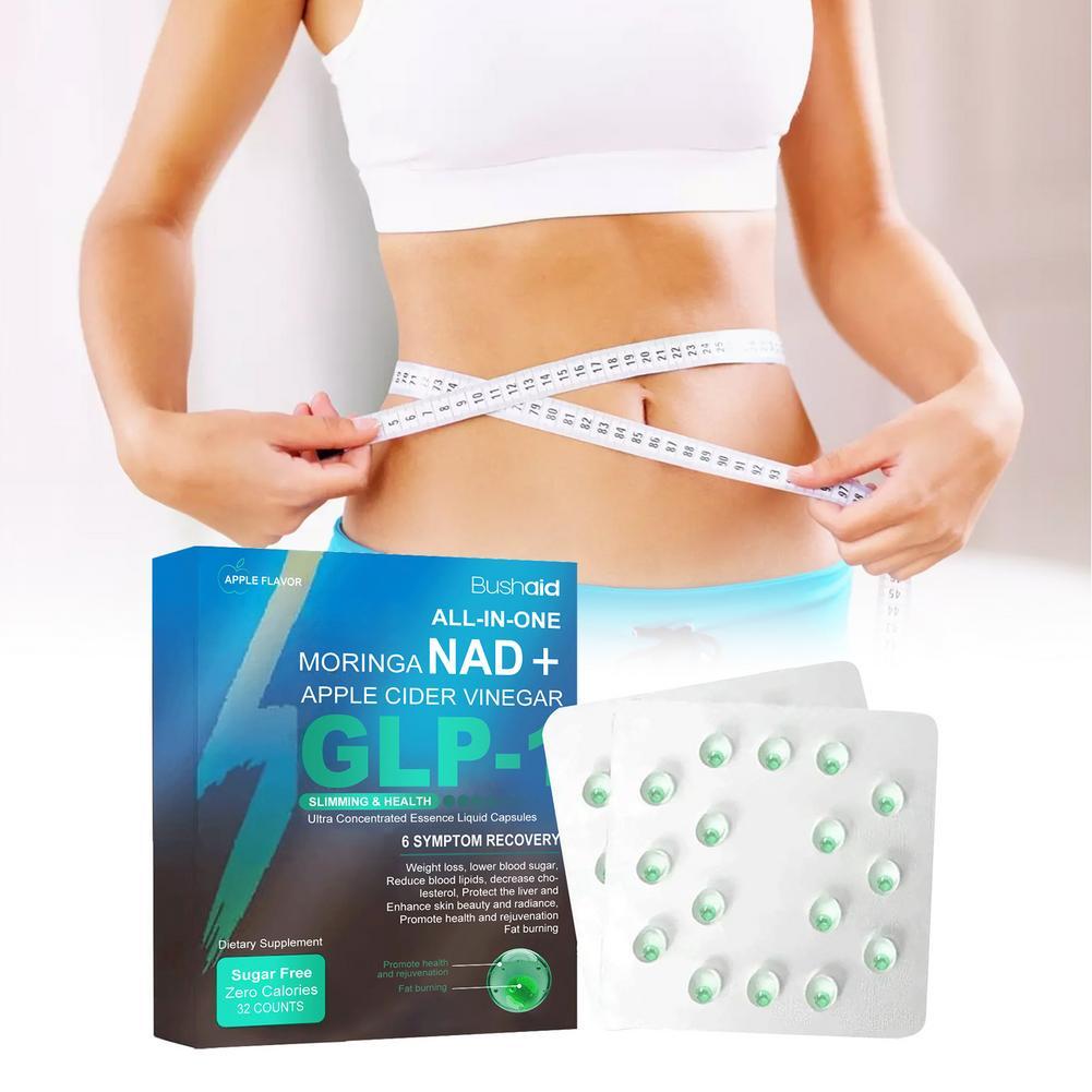 32 Capsule Pearl Peptide Complex Moringa NAD + Apple Cider Vinegar GLP-1 - BEST