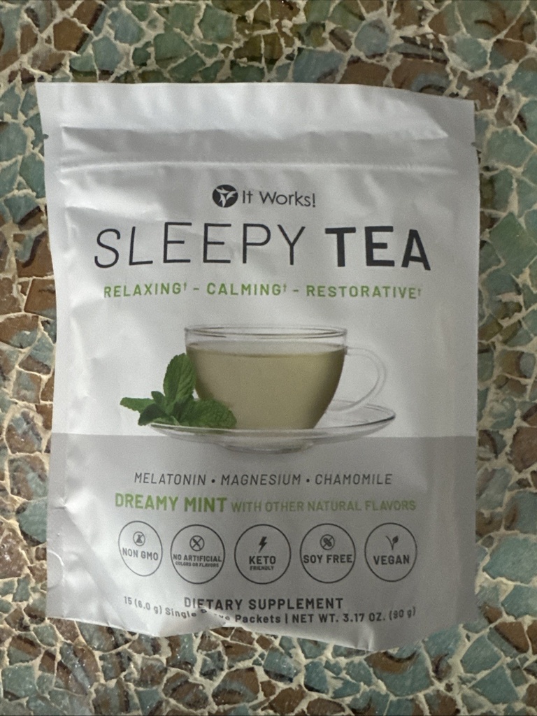 It Works Sleepy Tea Relaxing Calming Dietary Supplement Sealed Bag 15 Packet #20