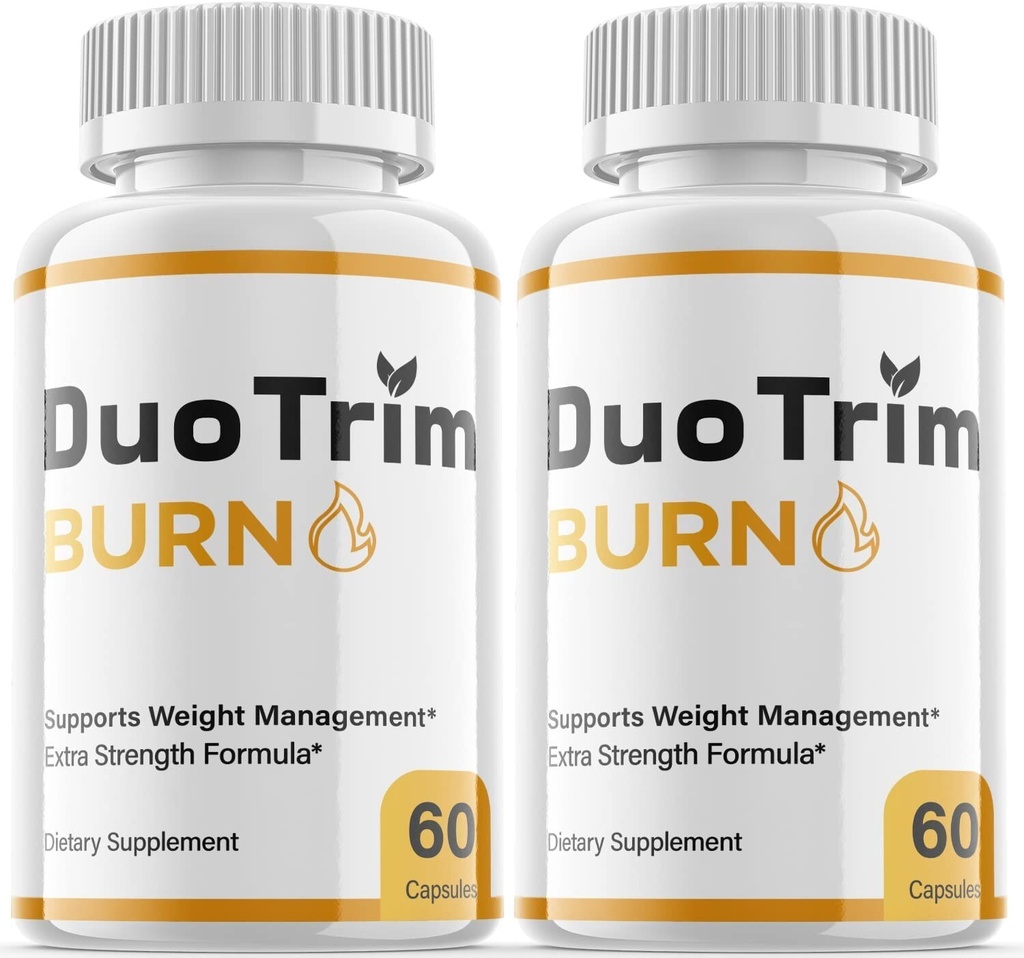 2 Pack - Duo Trim Burn Keto Pills - Duo Trim Burn Support Weight Loss - 120 Caps