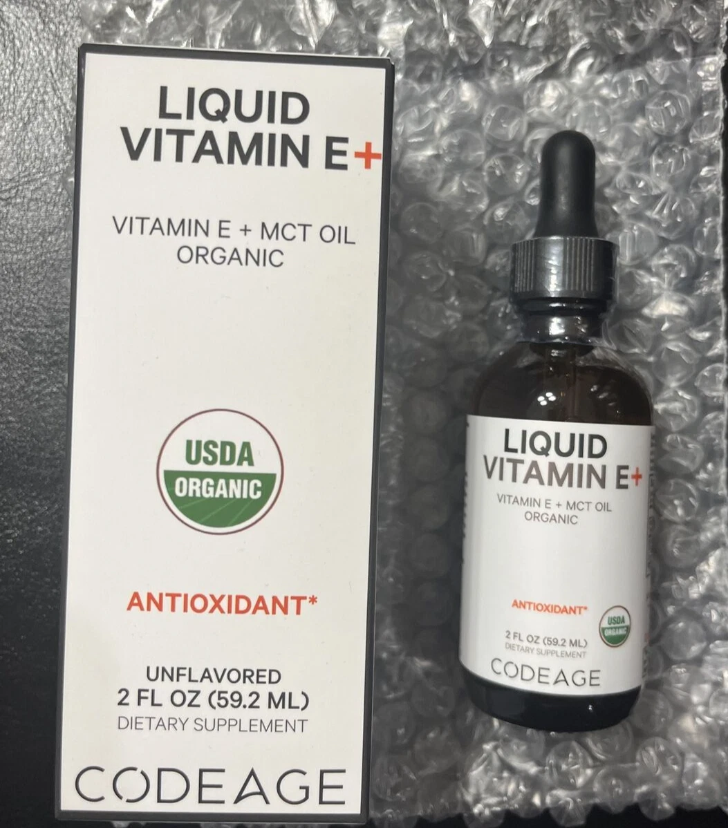 Codeage Liquid Vitamin E 2 fl oz 2 Month Supply EXP 10/26 NEW