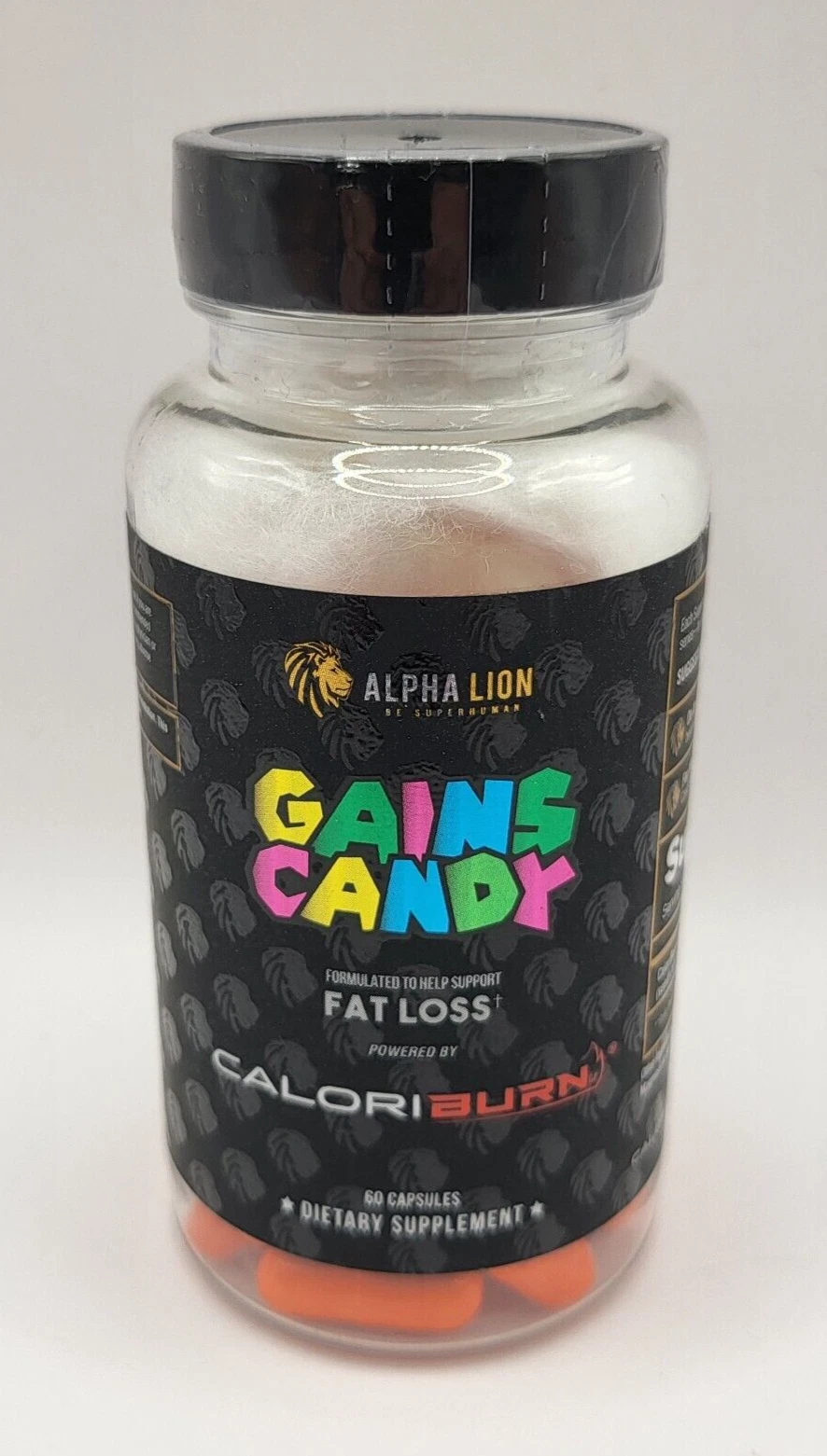 Alpha Lion Gains Candy CALORIBURN - 60 Capsules - Weight & Fat Loss Energy
