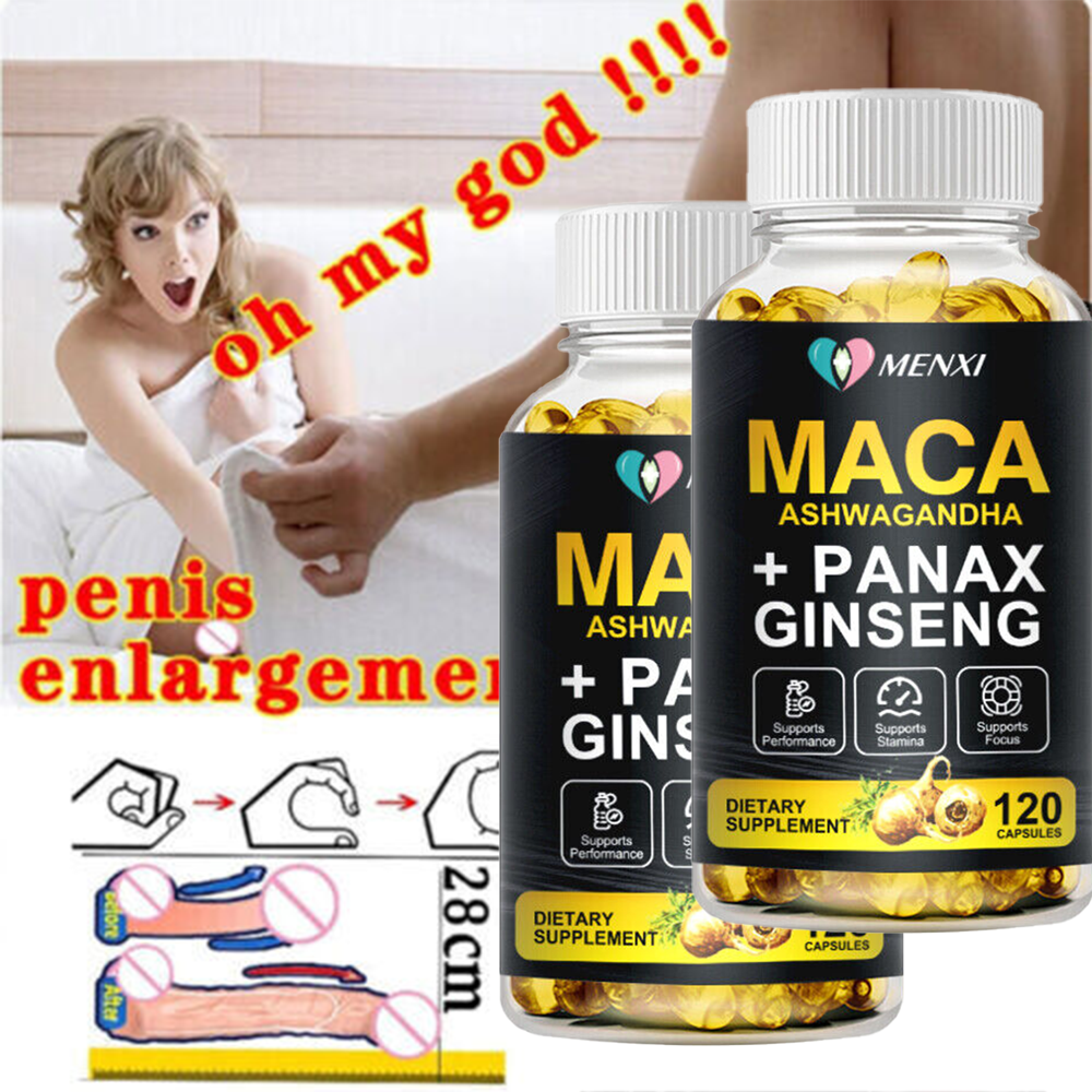 #1 BEST-MALE ENLARGER THICKER LONGER BIGGER 4" GROWTH ENLARGEMENT 120 CAPSULES