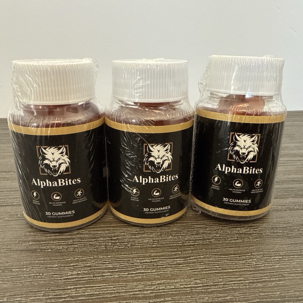 3 Pack Alpha Bites Gummies AlphaBites Max Performance Gummy (3 Month Supply)