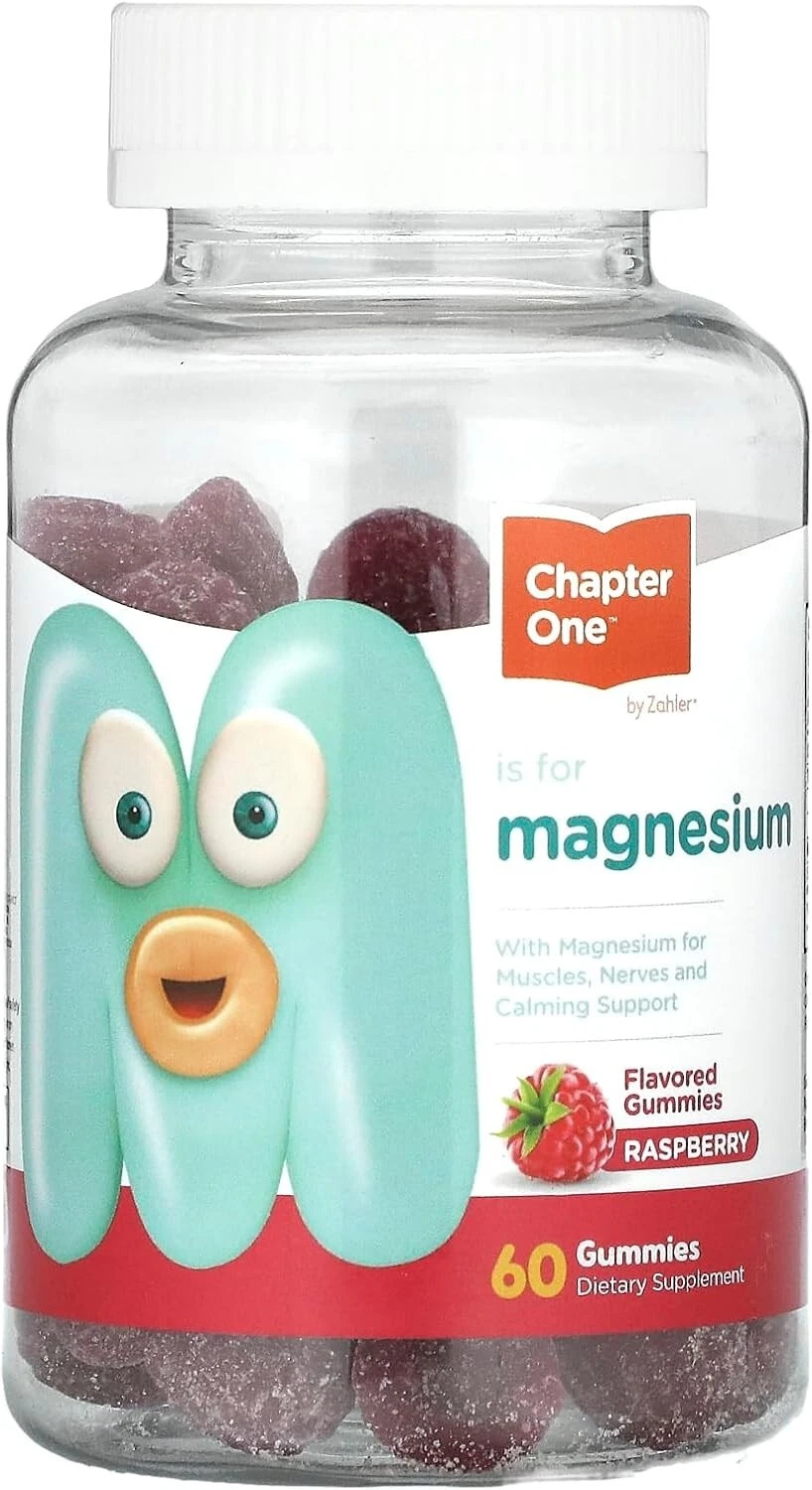 Magnesium Gummies, Raspberry, 100 mg, 60 Gummies (50 mg per Gummy)