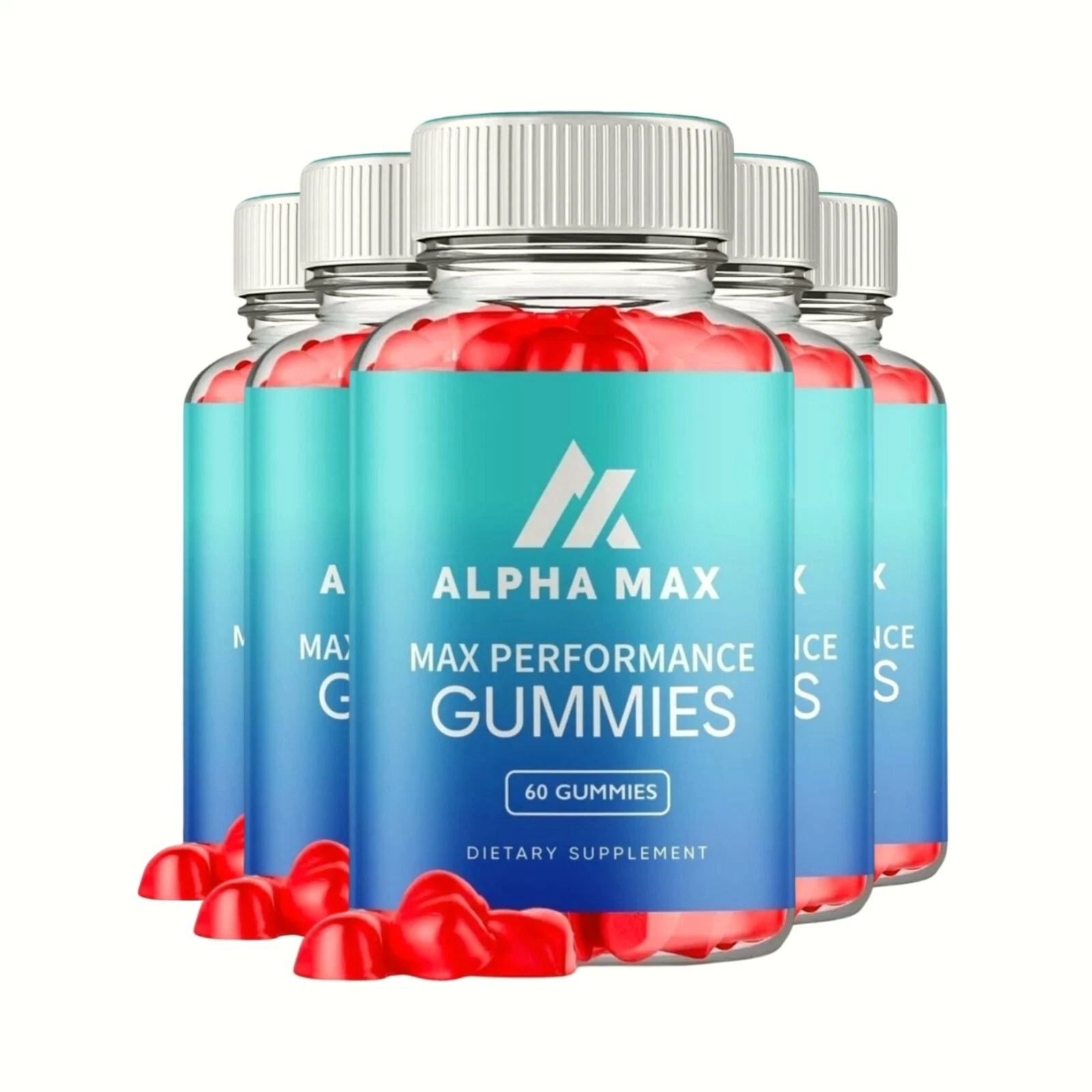 5-Pack Alpha Max Performance Gummies for Men, AlphaMax Gummies - 300 Gummies