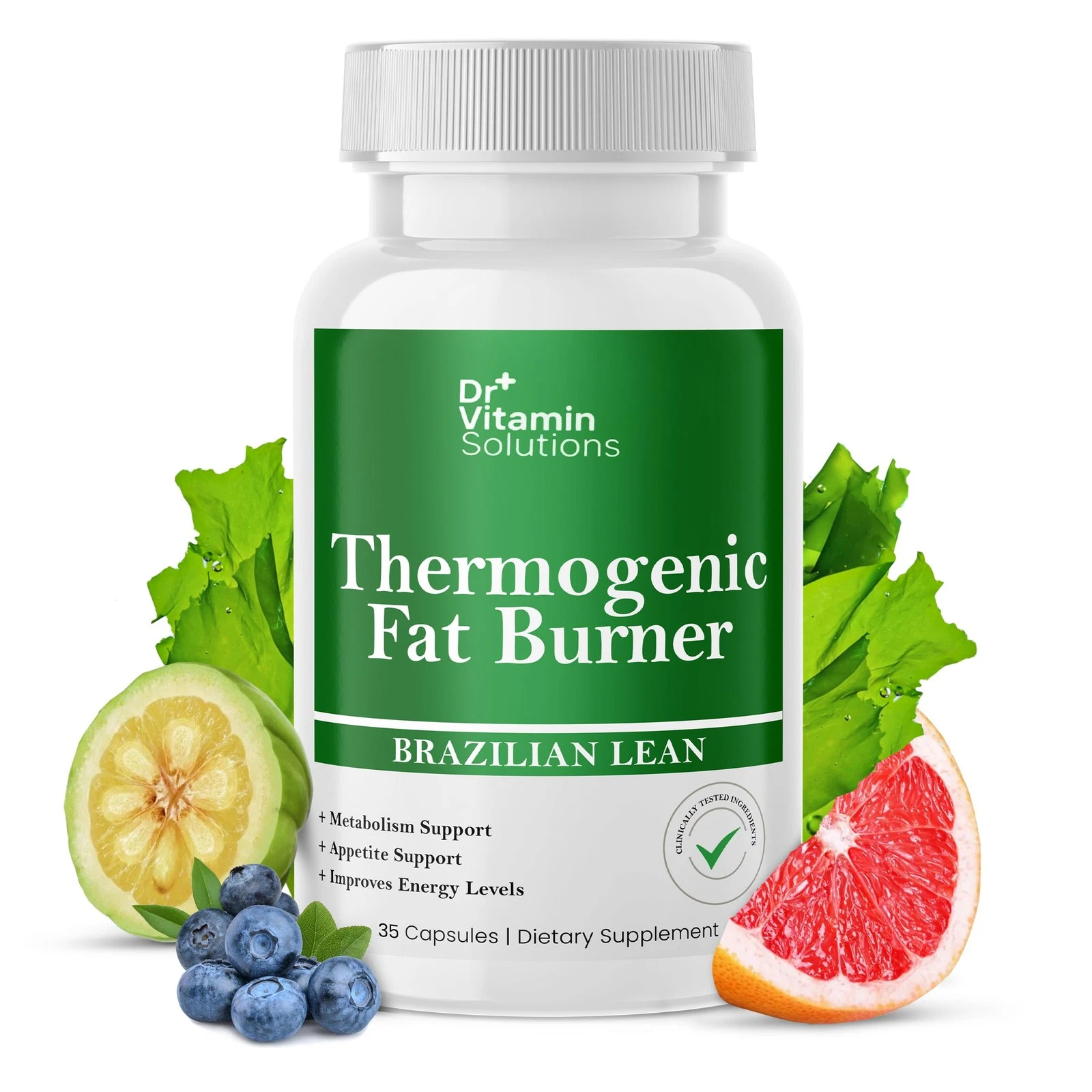 DR VITAMIN SOLUTIONS Thermogenic Fat Burner – Natural Appetite Control & Meta...