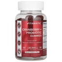 Cranberry + Probiotic Gummies, Natural Cranberry, 60 Gummies