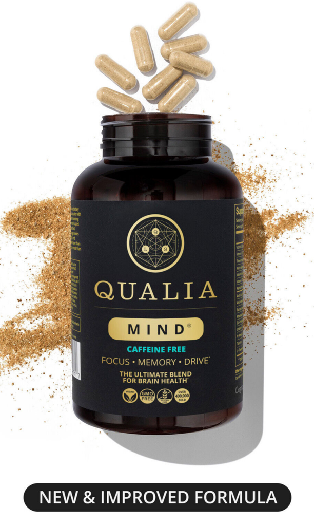 Qualia Mind 2.0 (Caffeine Free) Mental Nootropic Neurohacker - 120 Count