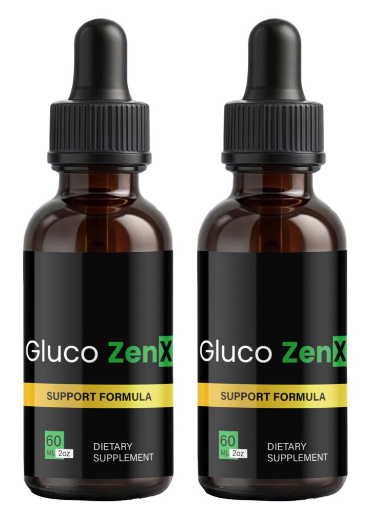 GlucoZenX Drops Official Gluco Zen , Liquid Natural Formula (2 Pack)