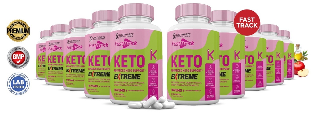 Fast Track Keto ACV Extreme Pills 1675MG Stronger Thn Gummy Keto Support 10Pck