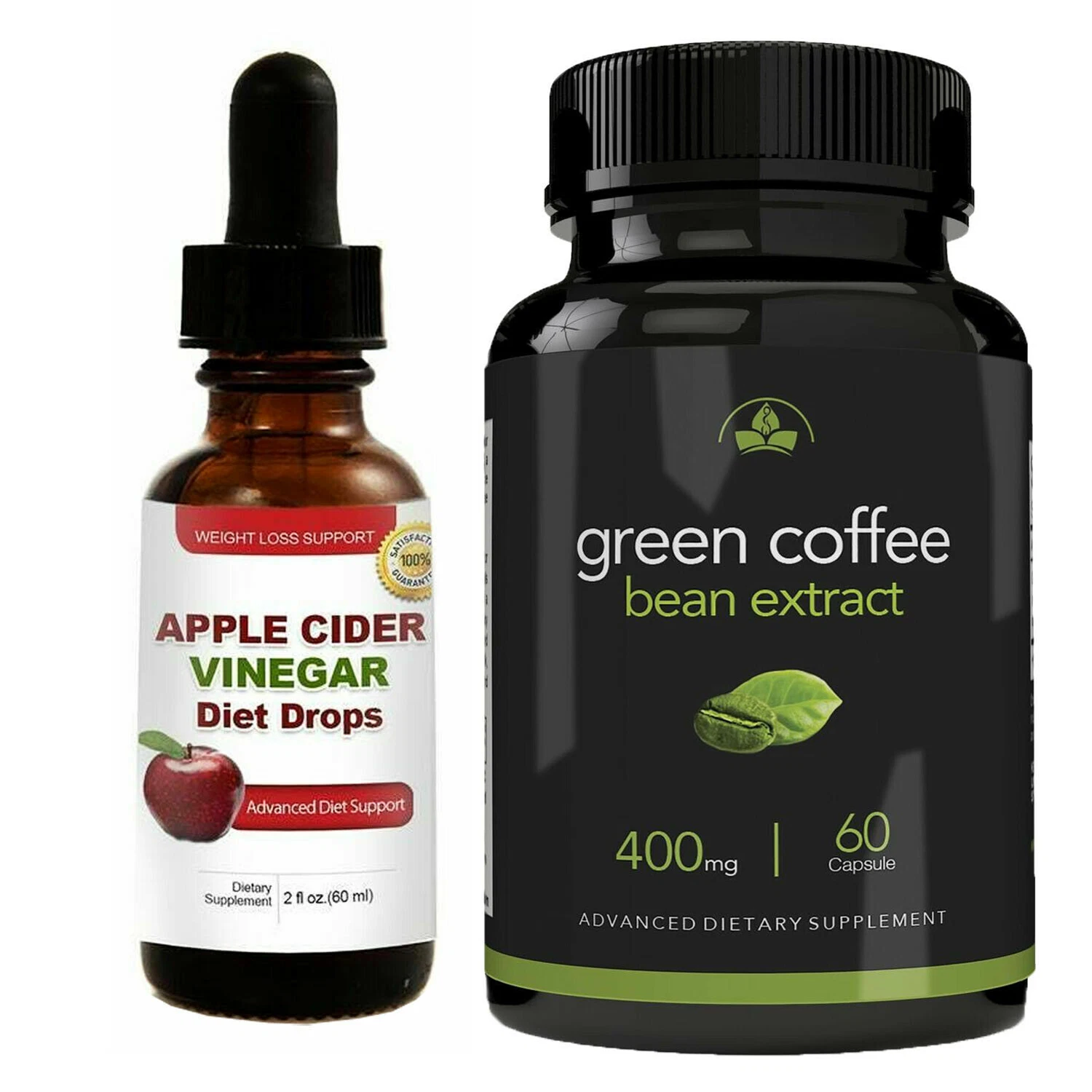 Apple Cider Vinegar Diet Drops Green Coffee Bean Extract Weight Loss Supplements