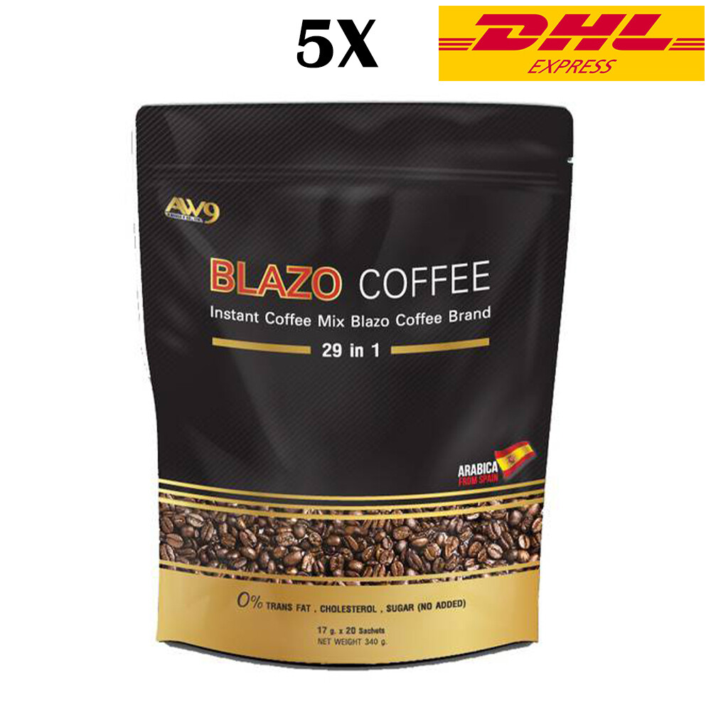 Blazo Coffee Powder Instant Healthy Good Shape Premium Arabica Non-Fat 5X