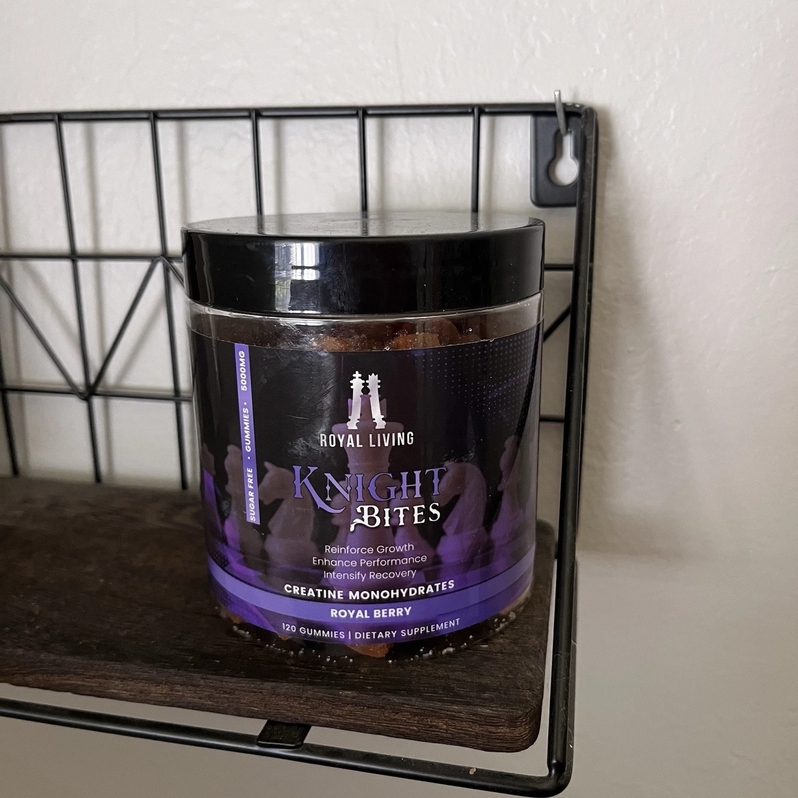 Royal Living Knight Bites Sugar Creatine Monohydrate Gummies 5g for Men ...