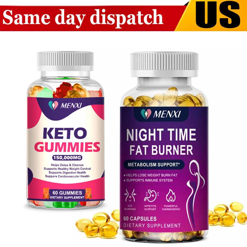 Keto Gummies Diet Weight Loss 60ct Night Time Fat burner Appetite Suppressant