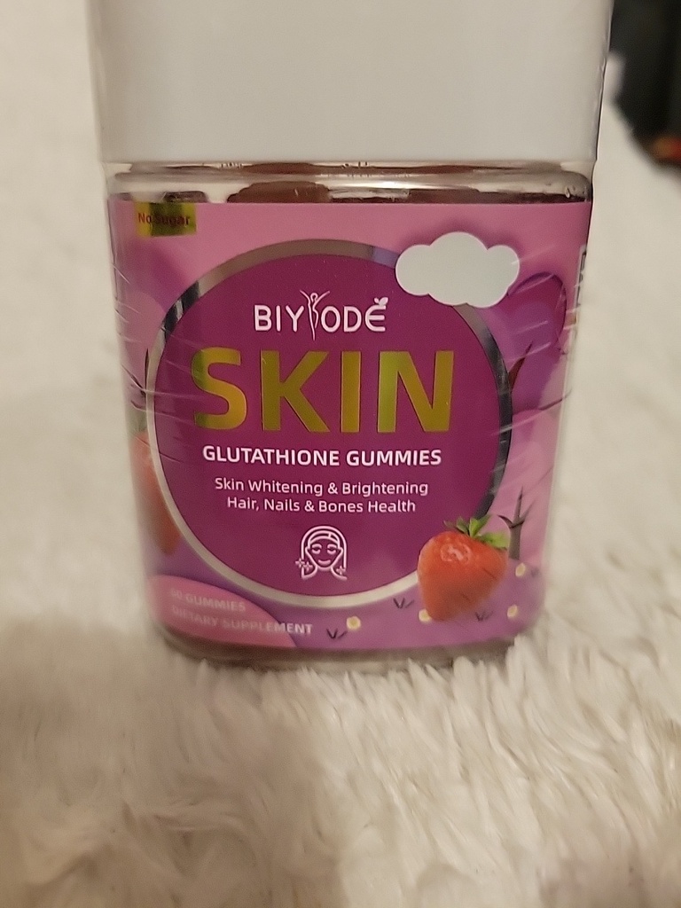 BIYODE Glutathione 60ct Vegan Skin Glow w Biotin L-Glutathione Exp8/26 Free Ship