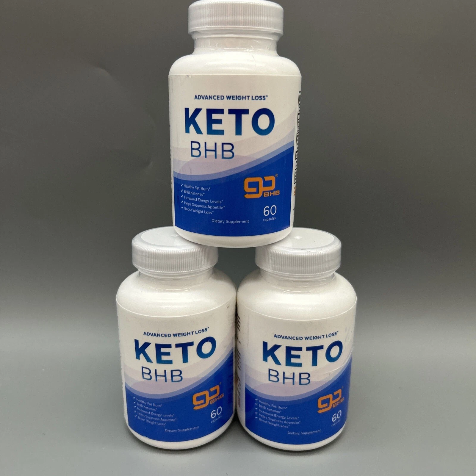 Keto Diet Pills Fast Weight Loss Supplements Ketk BHB Burn L3 Pack - 180 Pills