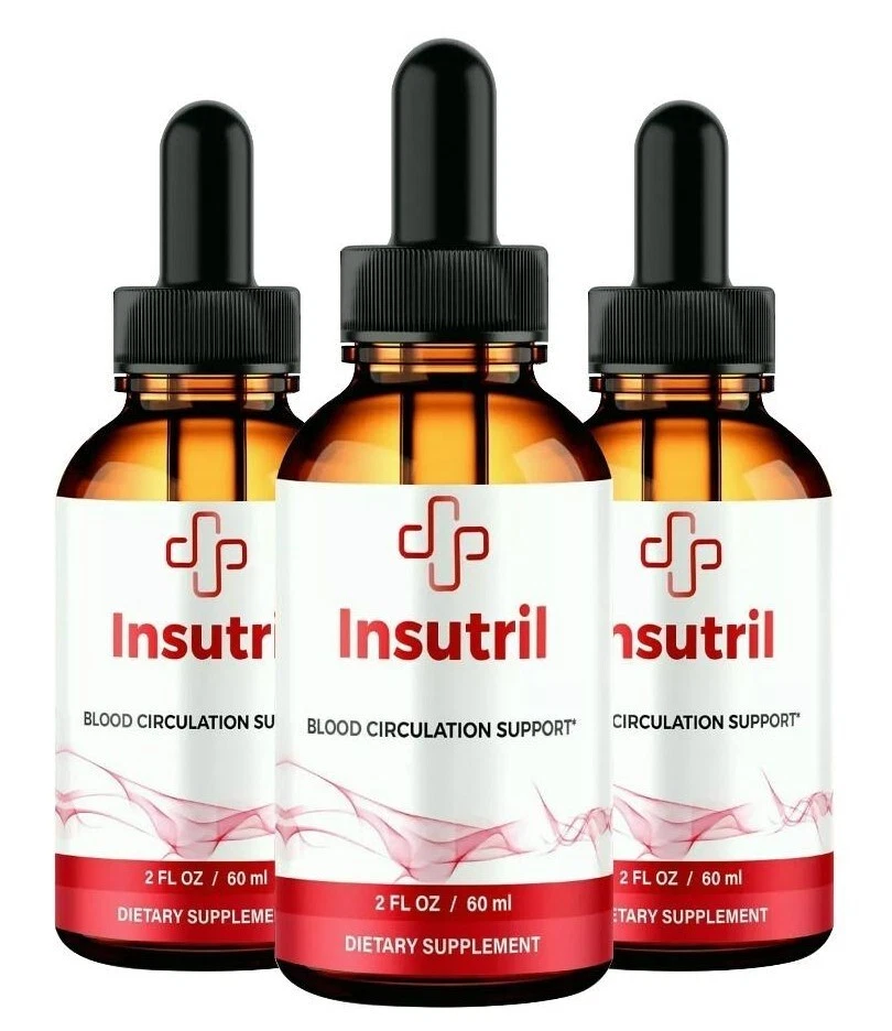 (3 Pack) Insutril Drops, Insutril Drops for Blood Sugar & Pressure Support