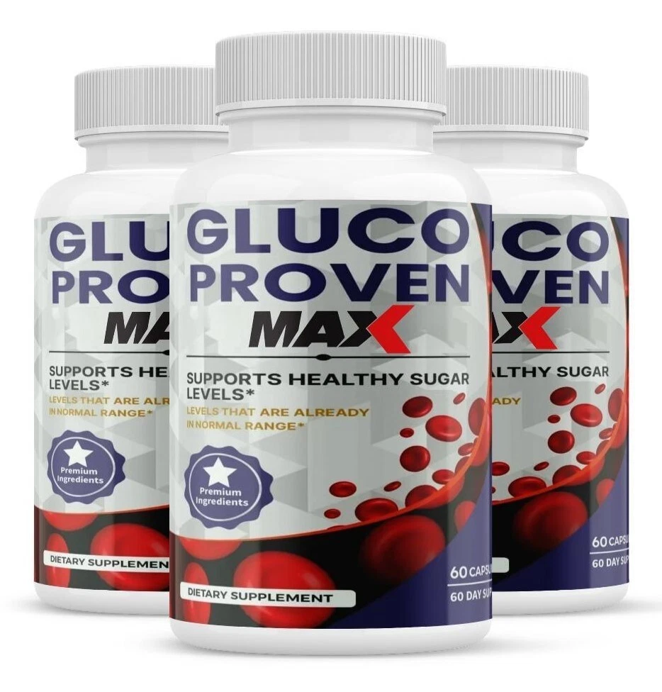 (3 Pack) Gluco Proven Capsules - Gluco Proven Advanced Formula Supplement