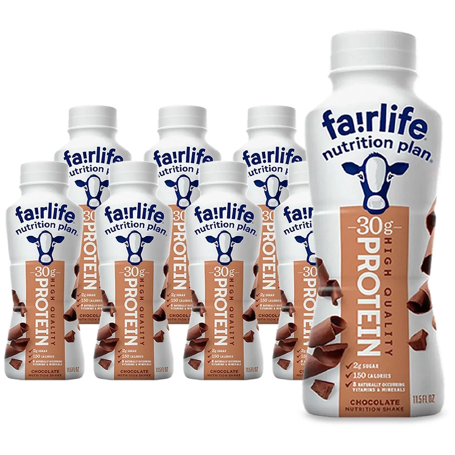 Fairlife Nutrition Plan, 30G Protein Shake, Chocolate, 11.5 Fl Oz,8 pack