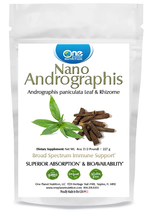 One Planet Nutrition Nano Andrographis Powder - 8 oz (227 Servings)