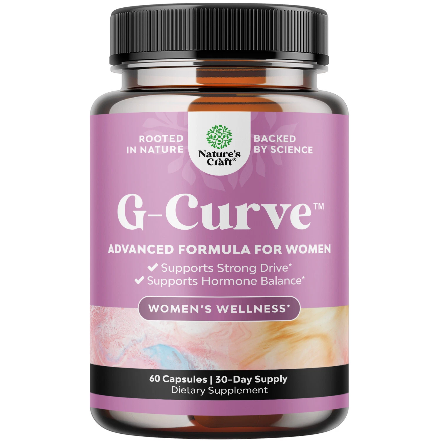 G-Curve Breast and Butt Enhancer Pills May Support Voluptuous Curves 60ct